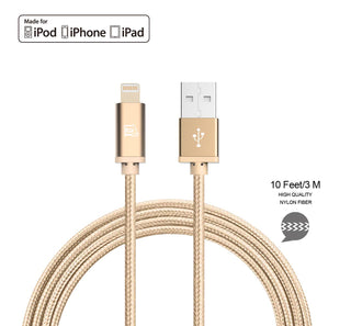 Fast Charging Lightning MFI Cables For iPhone/Ipad-10 Feet