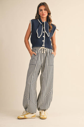 Tie Neck Sweater Vest