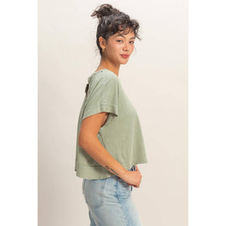 Cross Detail Open Back Top