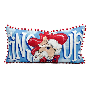 Red and Blue Rebel Pillow