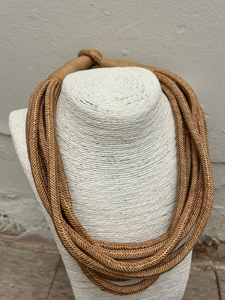 Fab Layer Necklace (tan)