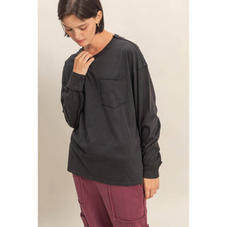 Favorite Long Sleeve Pocket Tee