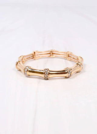 Erwin Stretch Bracelet with CZs GOLD