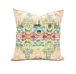 Gold Foil Lila Kaleidoscope Pillow