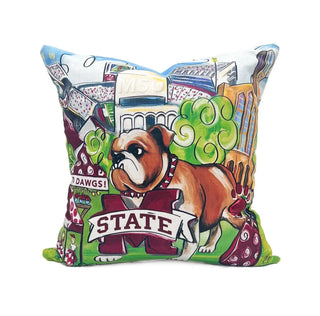 MS State Collage Pillow
