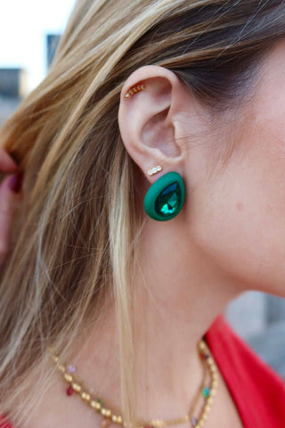 LINNY CO Screwback Stud Earrings - Poppy