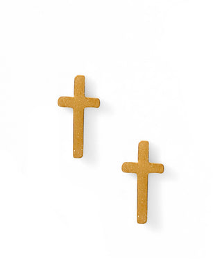 Screwback Stud Earrings - Catherine Cross