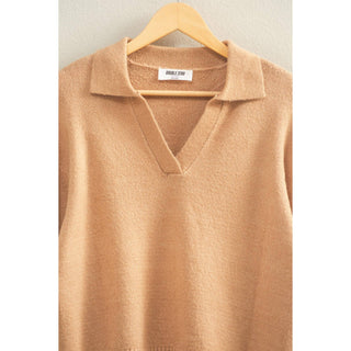 Collared V Neck Sweater