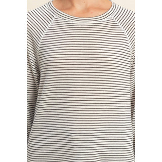 Striped Raglan Long Sleeve Top