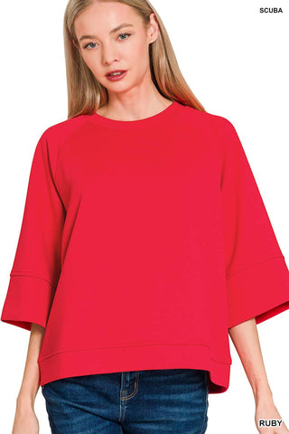 Scuba 3/4 Sleeve Pullover