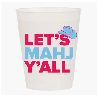 LET’S MAHJ Y’ALL MAHJONG frost flex cups