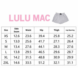 Lulu Mac RED GINGHAM BOXER SHORT