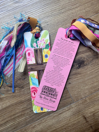 Floral Cross Tassel Bible Bookmark