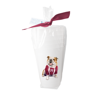 Maroon Bulldog Frosted Cup