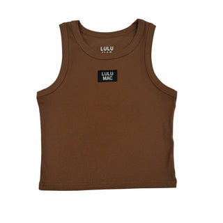 LULU MAC SOLID TANK TOPS Brown