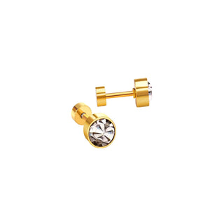 Screwback Stud - Juliet - Clear - 3mm