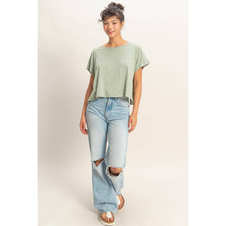 Cross Detail Open Back Top