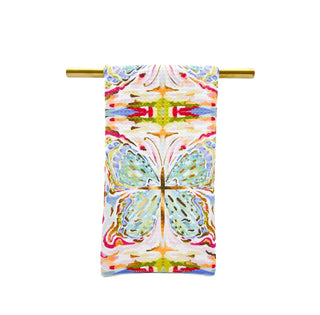 Botanical Kaleidoscope Butterfly Tea Towel - Spring Hand Towel