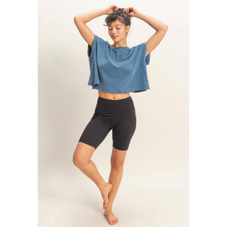 Cross Detail Open Back Top