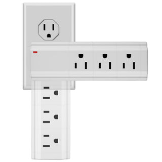 Charging Tower Surge Protector 9 Outlet & 2 USB Retail Pack