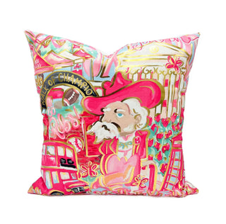 Gold Foil Pink See You In Oxford Pillow