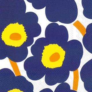 Unikko Cocktail Napkin Dark Blue